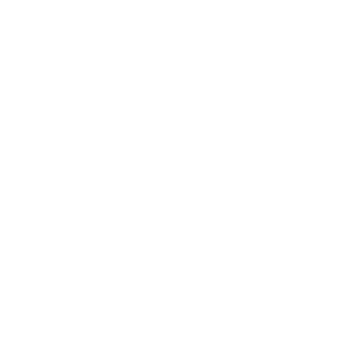 Monoline Bear Logo #ffffff