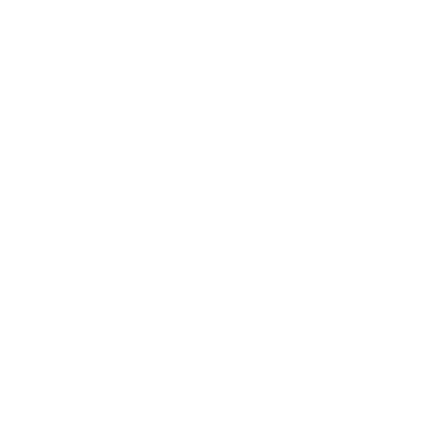 Monoline Bear Logo #ffffff