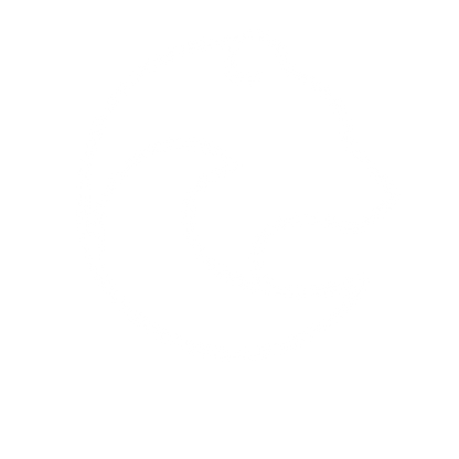 Monoline Bear Circle Logo #ffffff