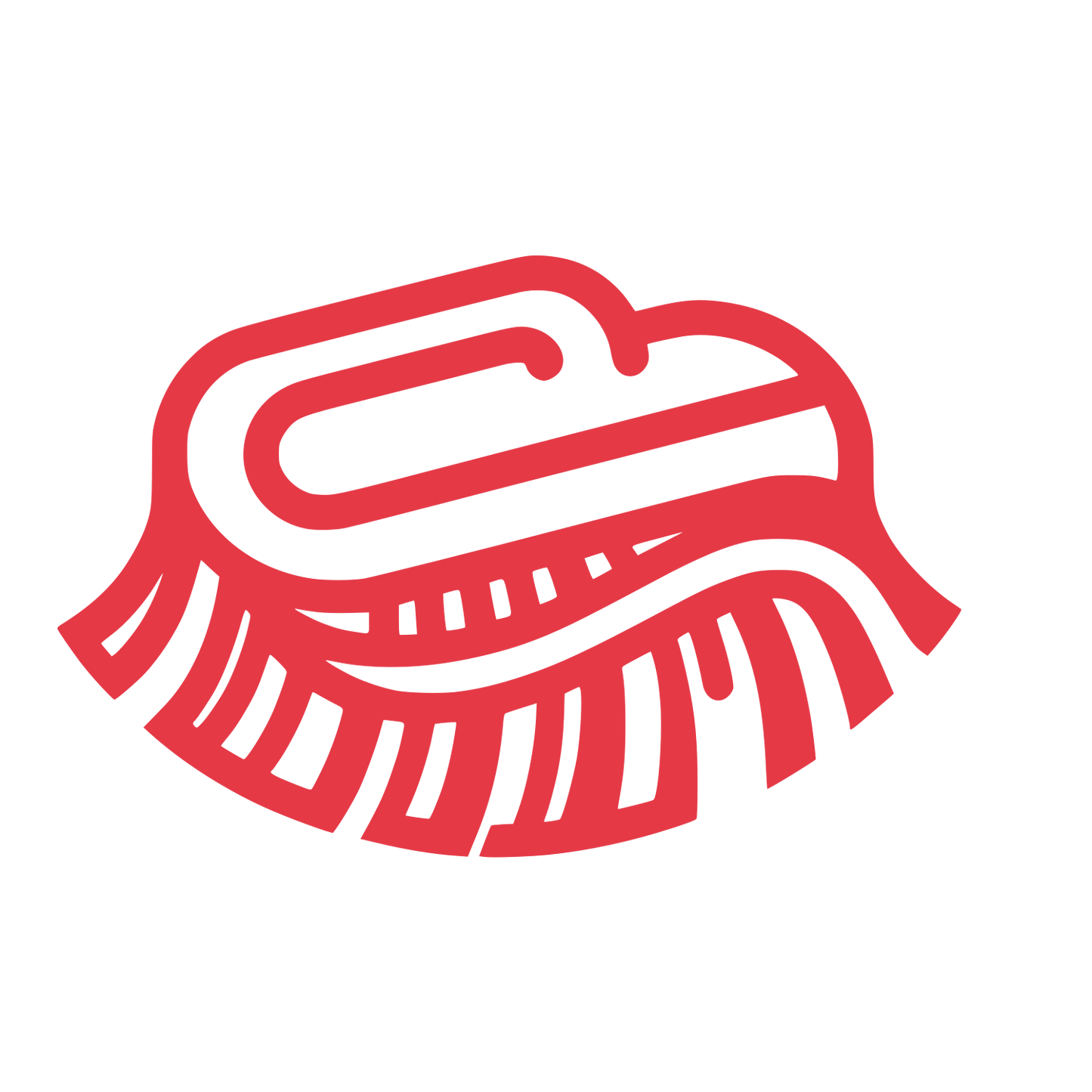 Cleaning Brush Logo #E63946
