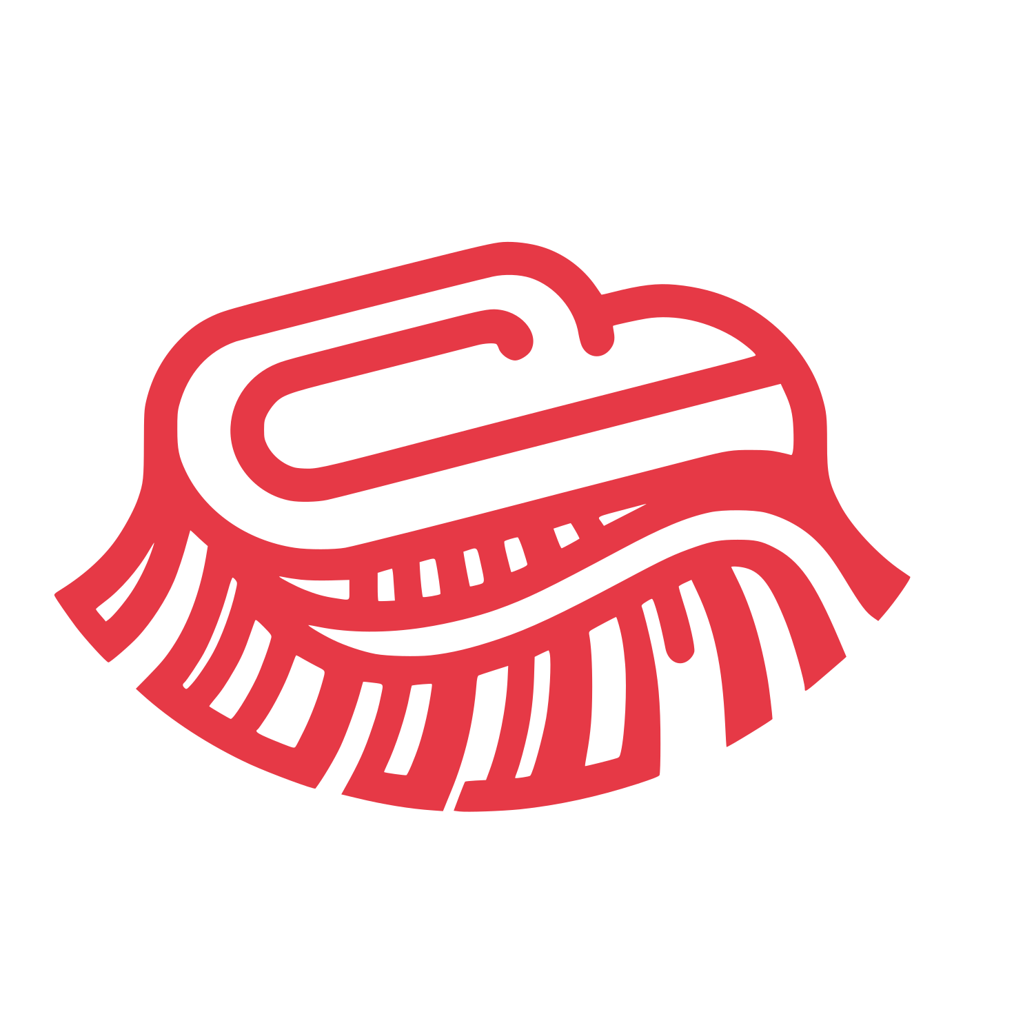 Cleaning Brush Logo #E63946
