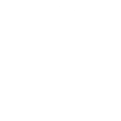 Monoline Bear Circle Logo #ffffff