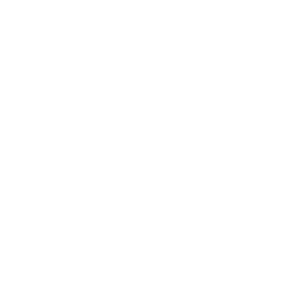 Bold Geometric Cat Logo #ffffff