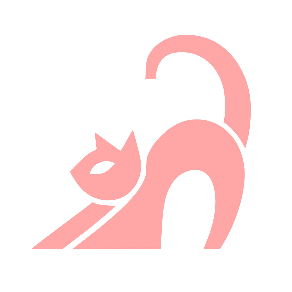 Bold Cat Logo #ffa6a6