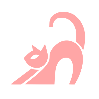 Bold Cat Logo #ffa6a6