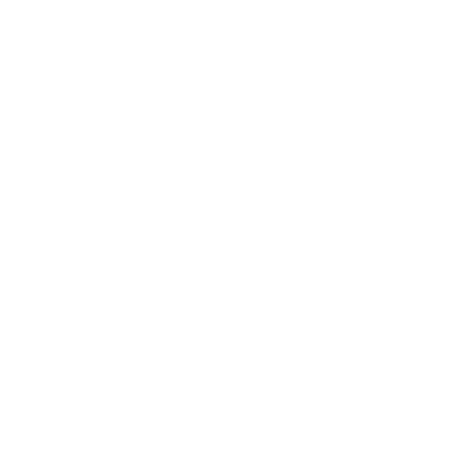 Monoline Dog Face Logo #ffffff