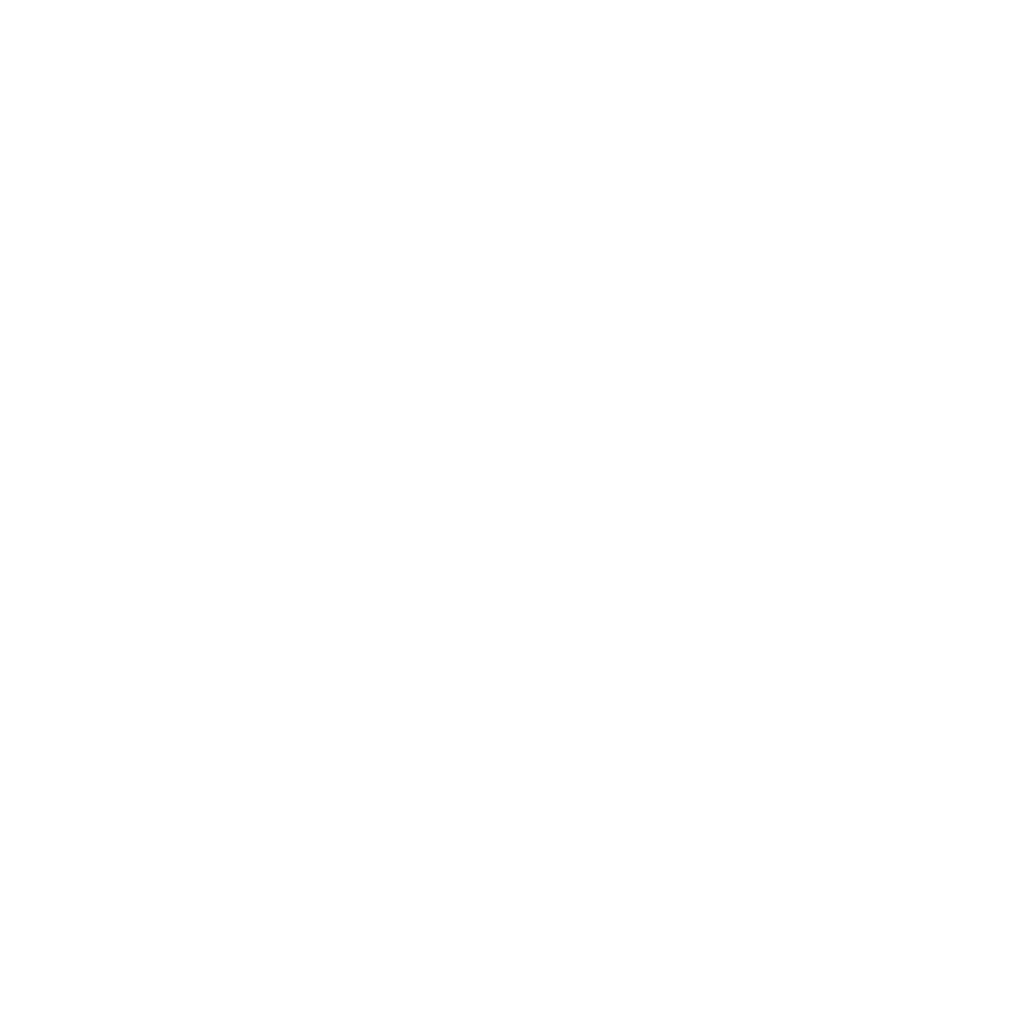 Monoline Dog Face Logo #ffffff