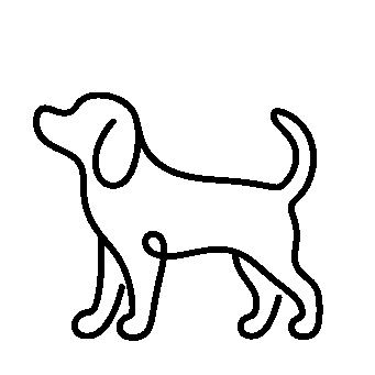 Monoline Dog Logo