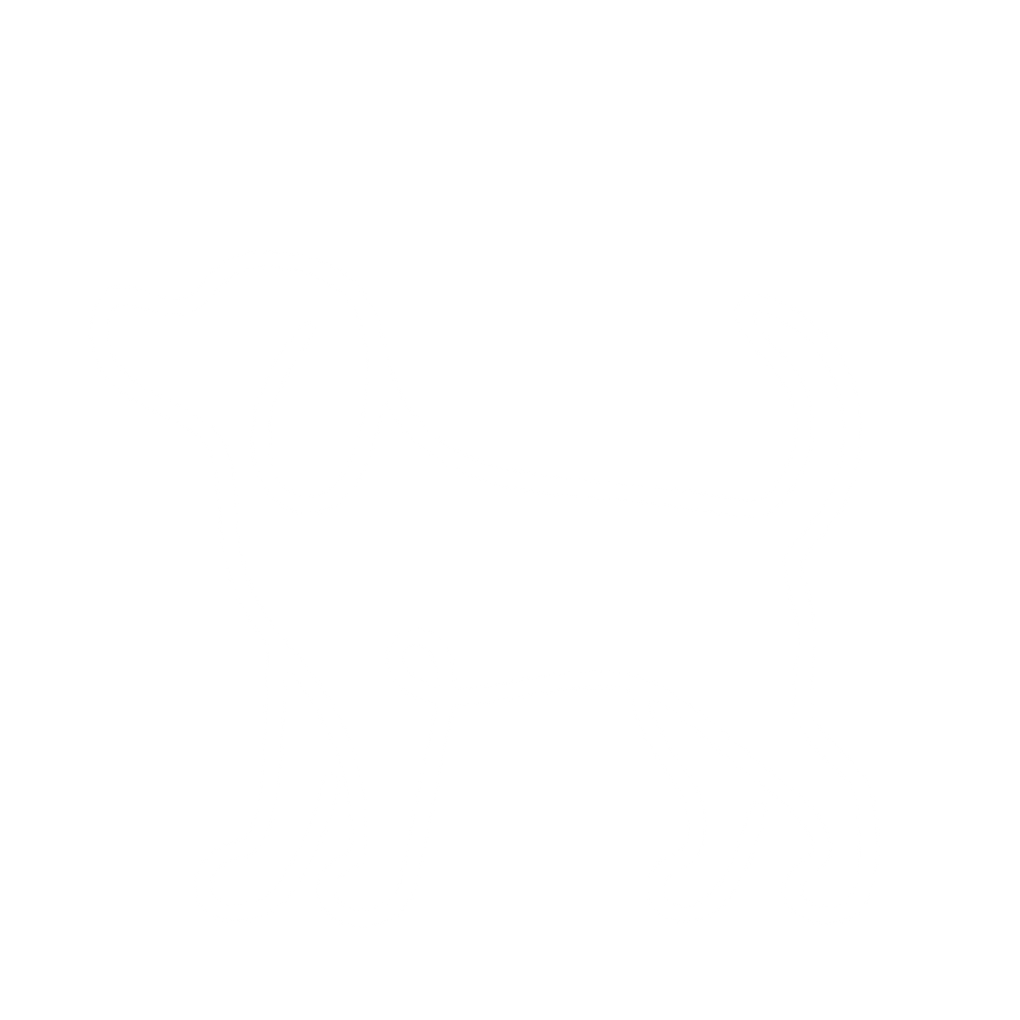 Monoline Dog Logo #ffffff