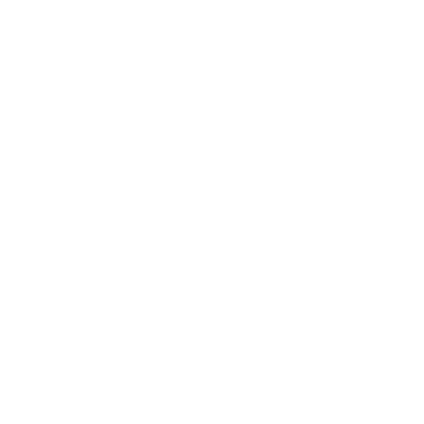 Monoline Dog Stretch Logo #ffffff