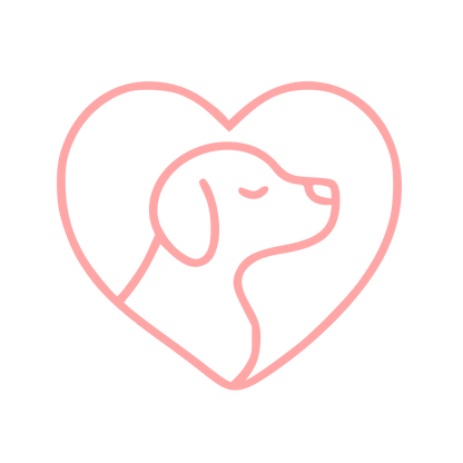 Dog in Heart Logo #ffa6a6