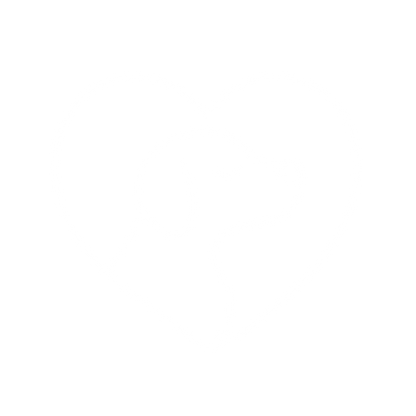 Dog in Heart Logo #ffffff