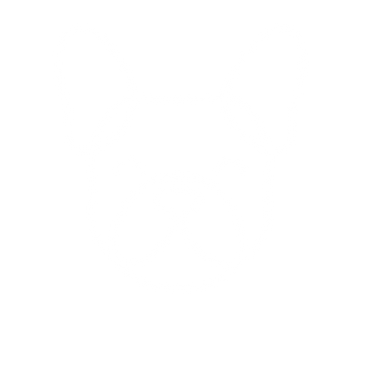 Monoline French Bulldog Logo #ffffff