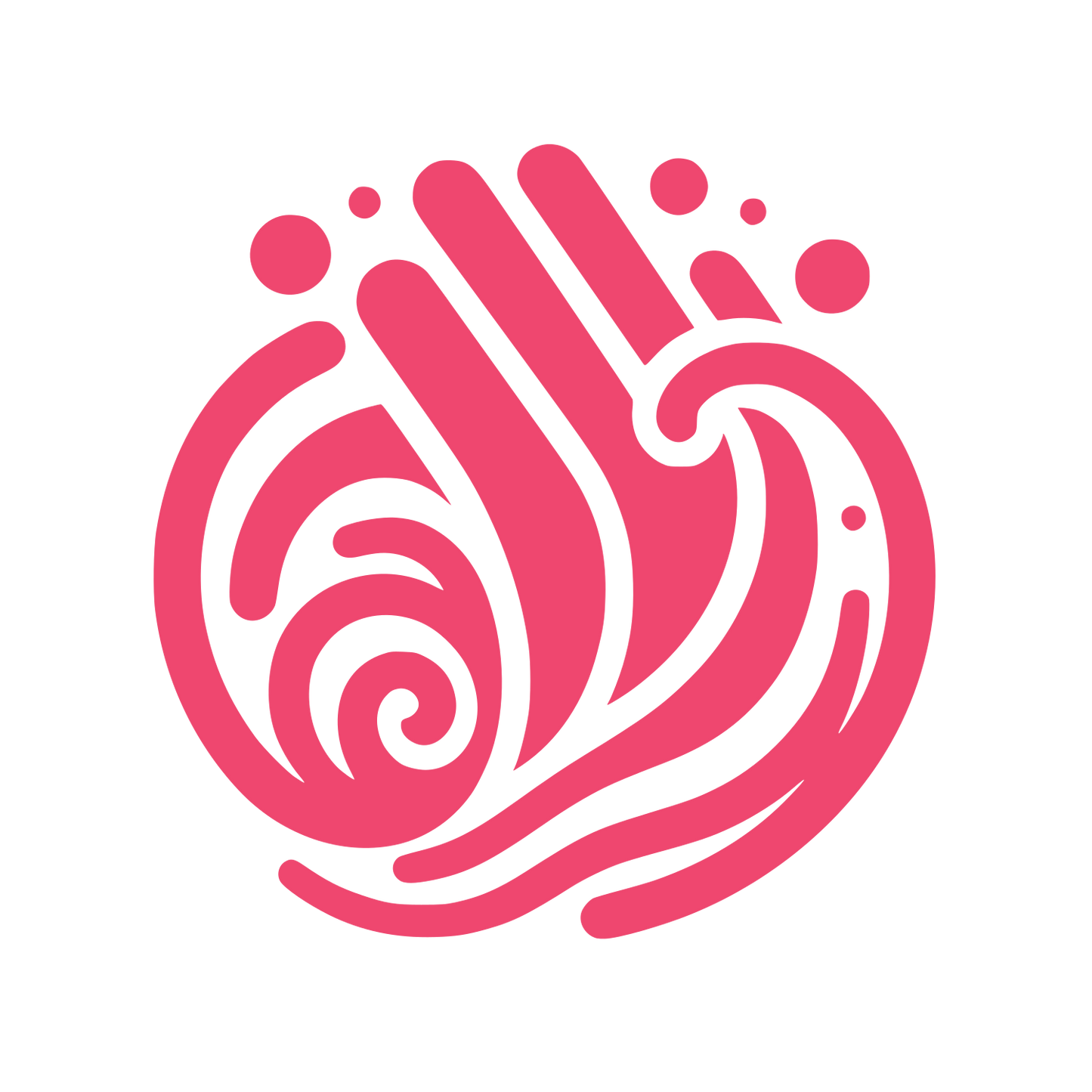 Hand Cleaning Service Logo #EF476F