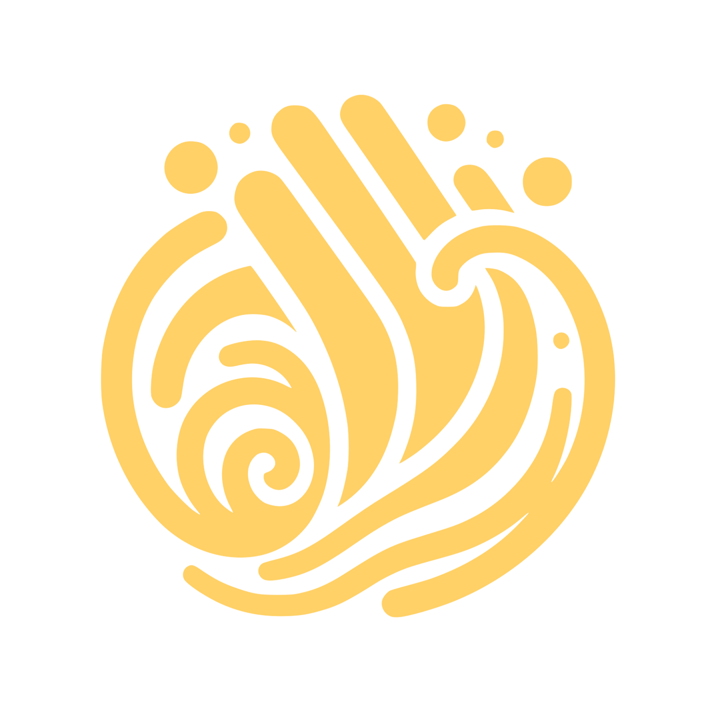 Hand Cleaning Service Logo #FFD166