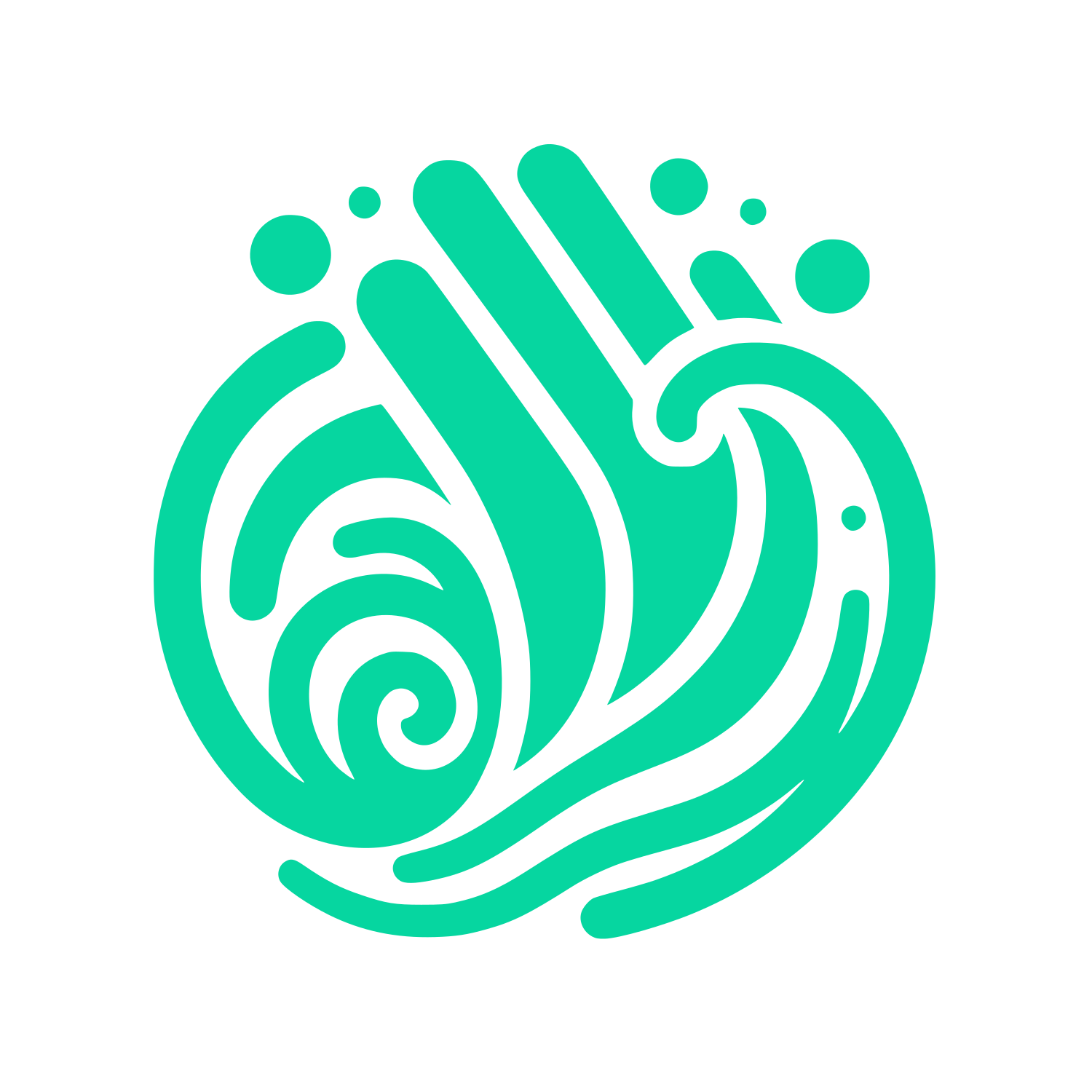 Hand Cleaning Service Logo #06D6A0