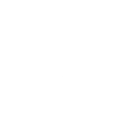 Lion Head Hexagon Logo #ffffff