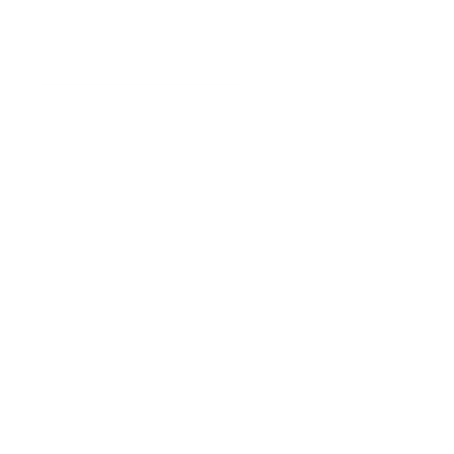 Lion Triangle Negative Space Logo #ffffff
