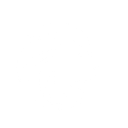 Negative Space Lion Logo #ffffff