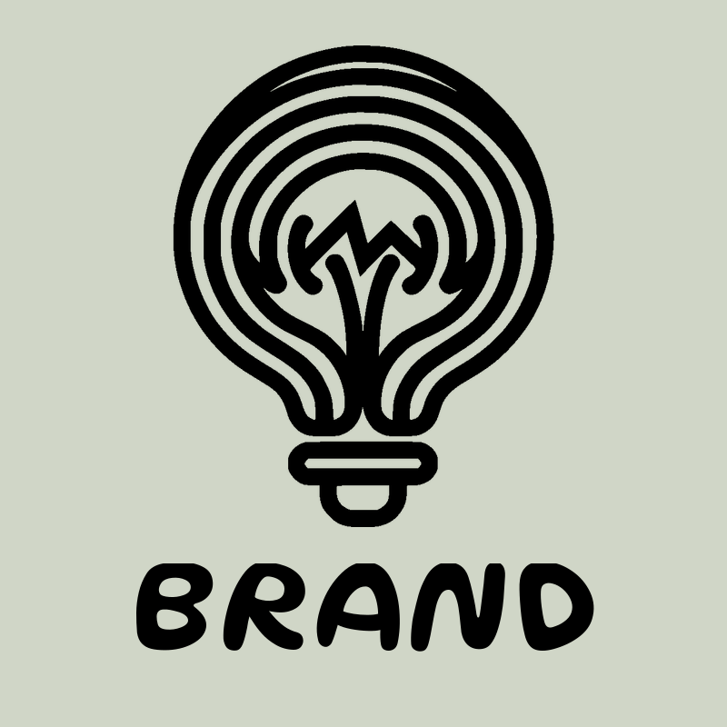 Stylized Light Bulb Logo preview