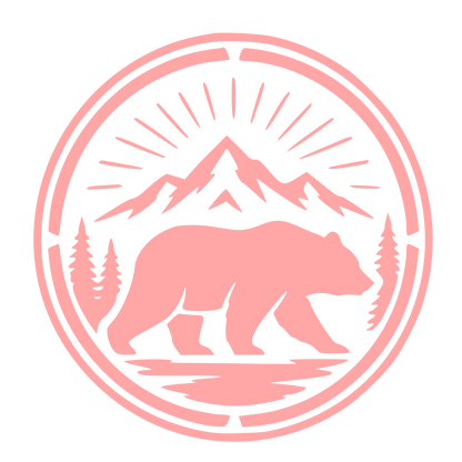 Bear Mountain Badge Logo #ffa6a6
