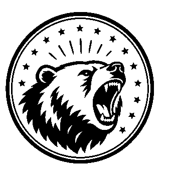 Roaring Bear Badge Logo