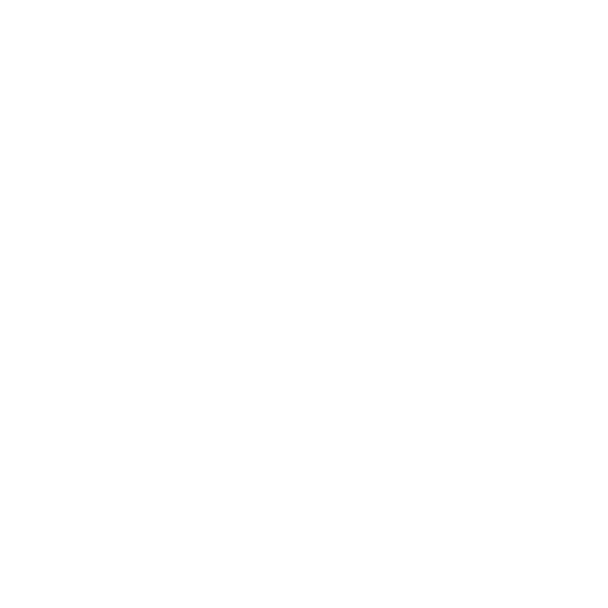 Roaring Bear Badge Logo #ffffff