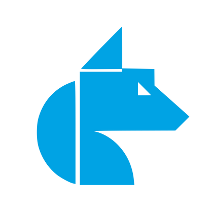 Bauhaus Wolf Logo #00a3e4