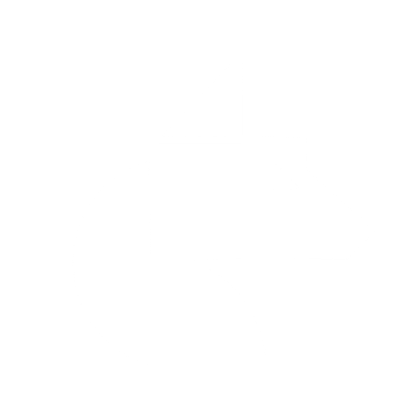 Bauhaus Wolf Logo #ffffff