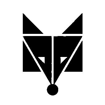 Bauhaus Wolf Face Logo