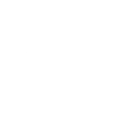 Bauhaus Wolf Face Logo #ffffff