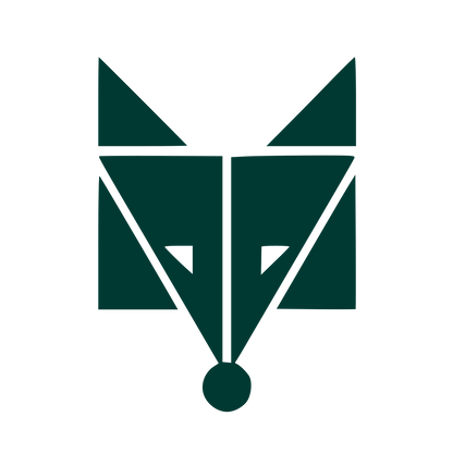 Bauhaus Wolf Face Logo #003932