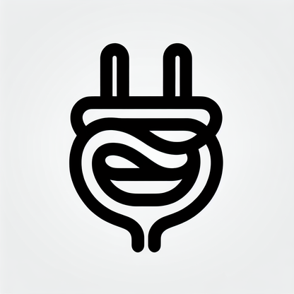 Electrical Plug and Energy Logo