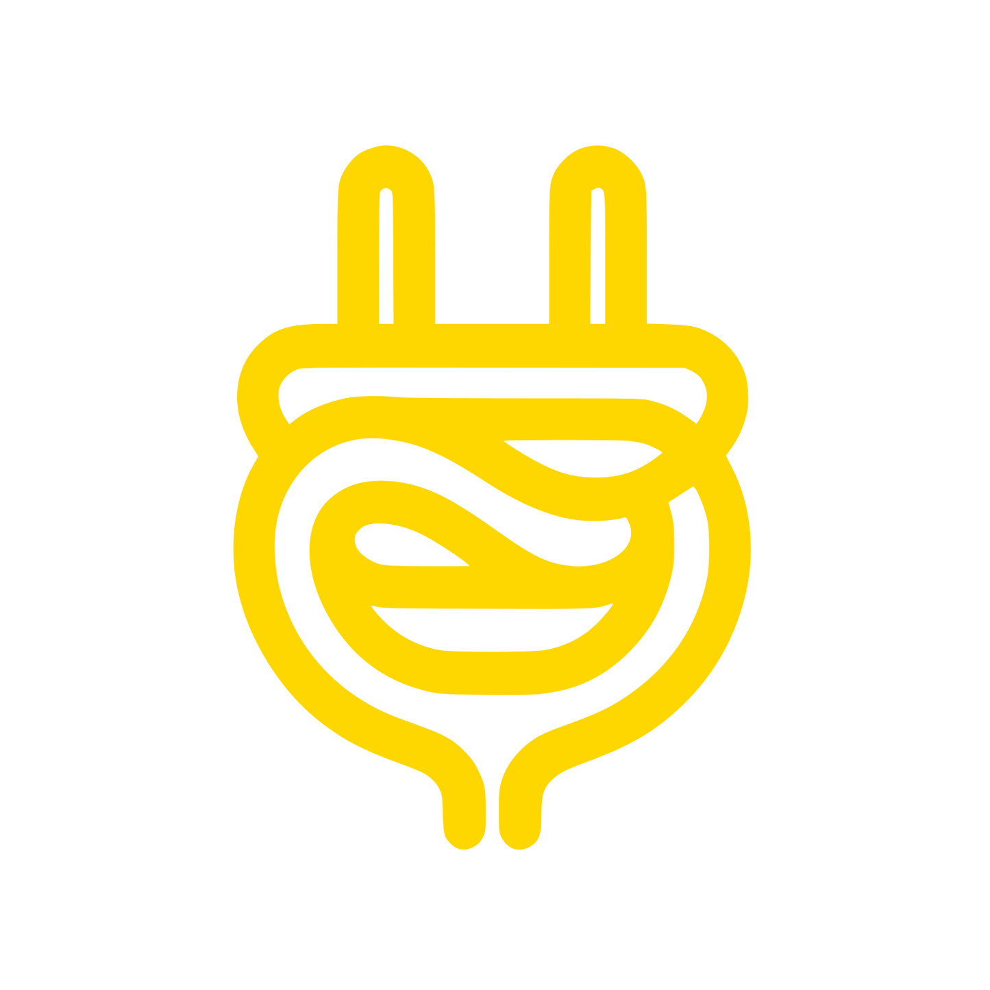Electrical Plug and Energy Logo #FFD700