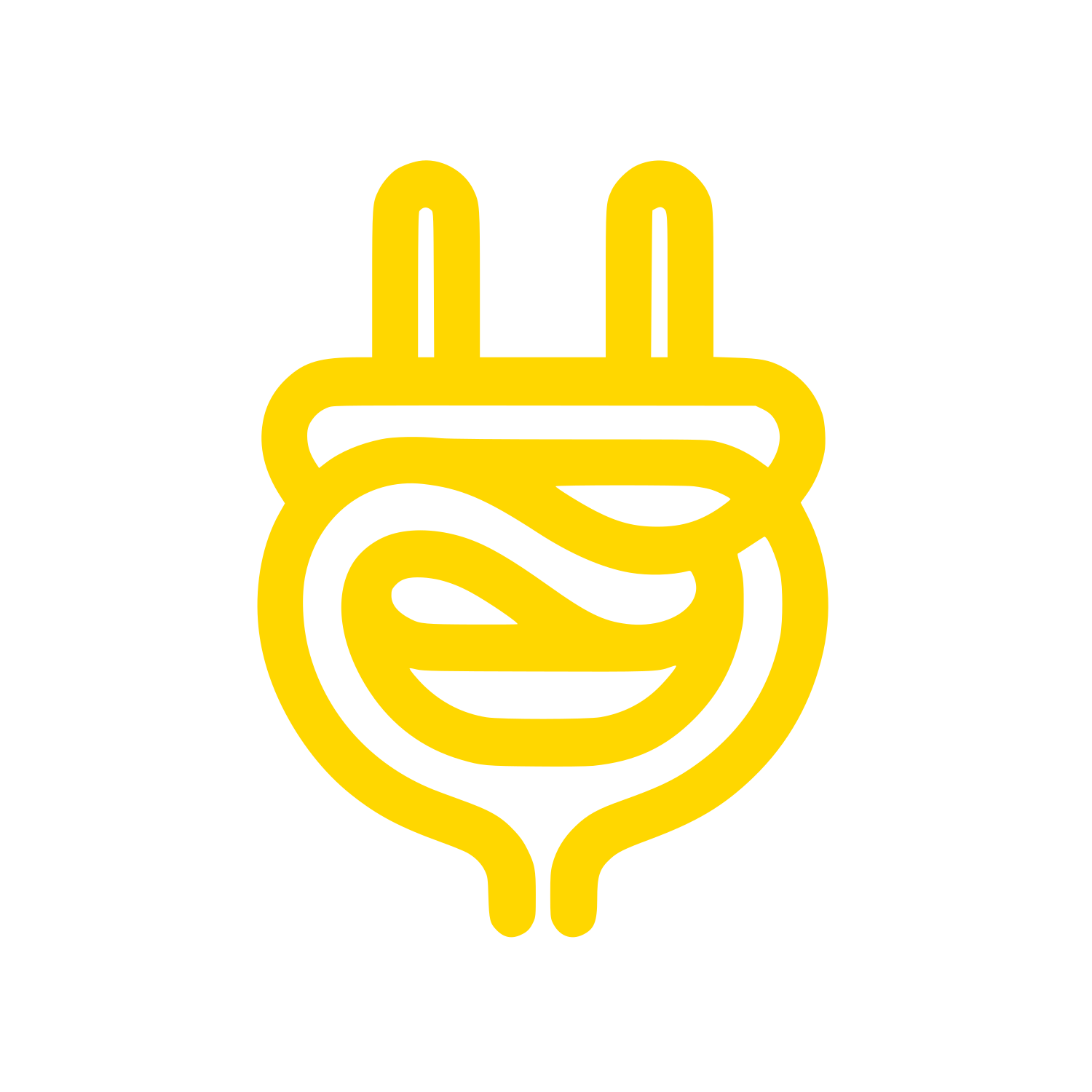 Electrical Plug and Energy Logo #FFD700