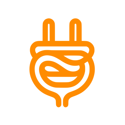 Electrical Plug and Energy Logo #FF8C00