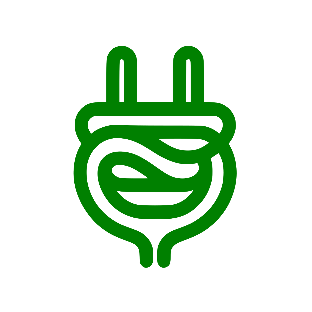 Electrical Plug and Energy Logo #008000