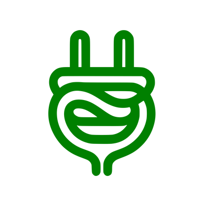Electrical Plug and Energy Logo #008000