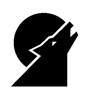 Bauhaus Wolf Howling Logo