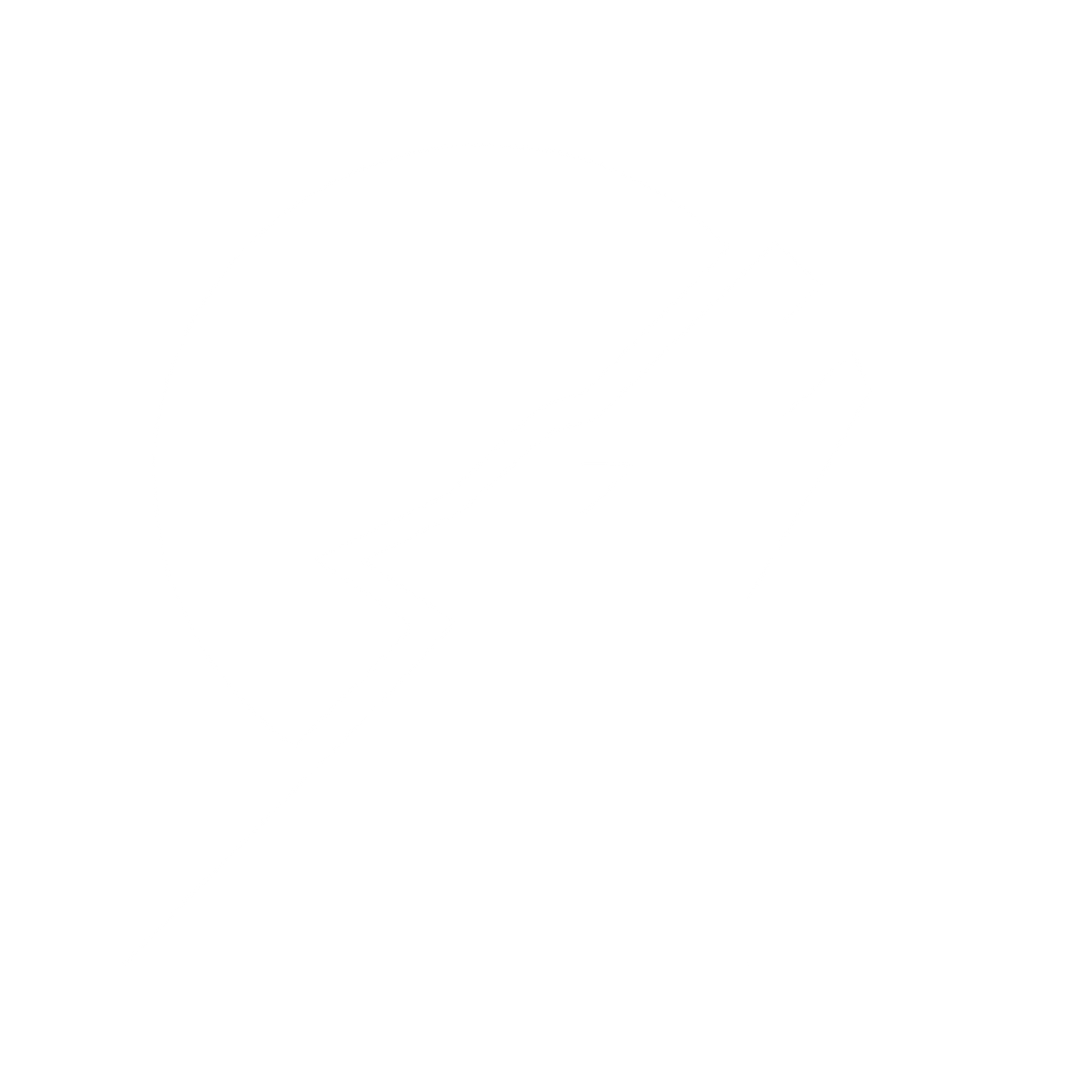 Bauhaus Wolf Howling Logo #ffffff
