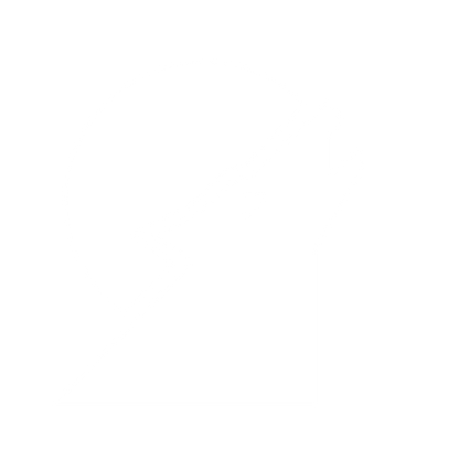 Bauhaus Wolf Howling Logo #ffffff