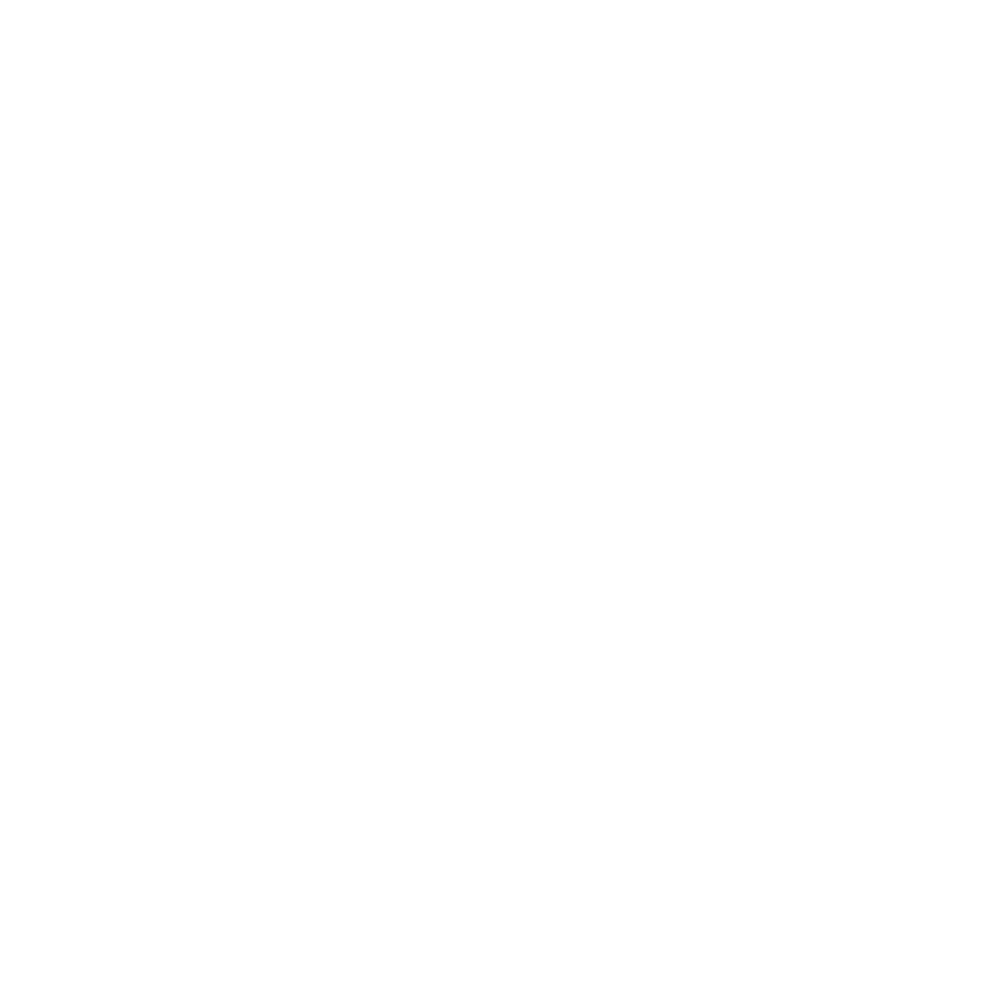 Bauhaus Wolf Head Logo #ffffff