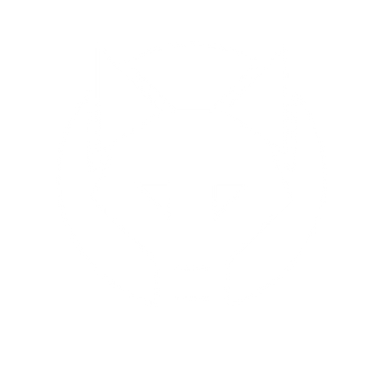 Bauhaus Wolf Head Logo #ffffff