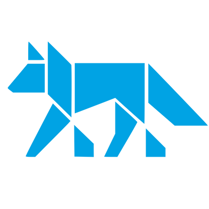 Bauhaus Wolf Logo #00a3e4