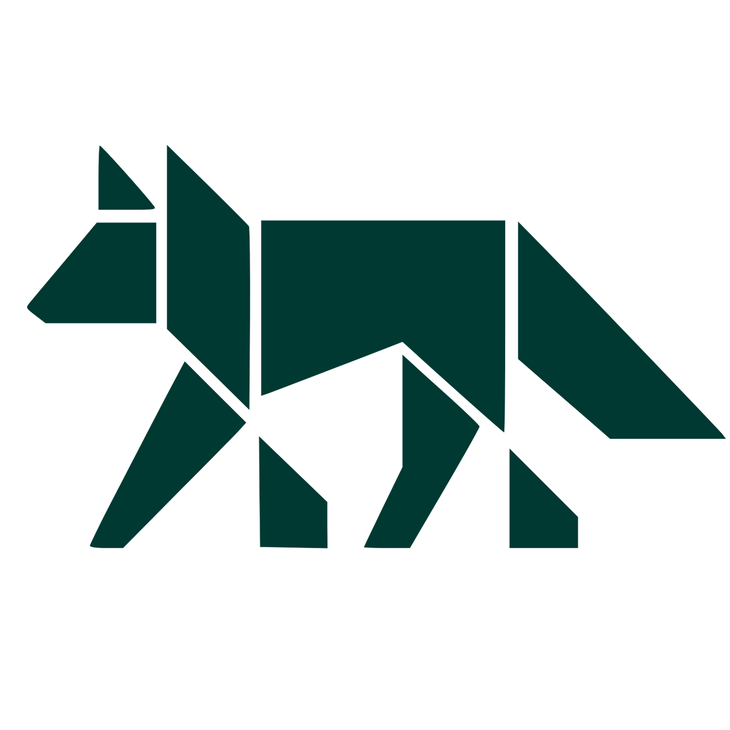 Bauhaus Wolf Logo #003932