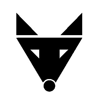 Bauhaus Wolf Face Logo