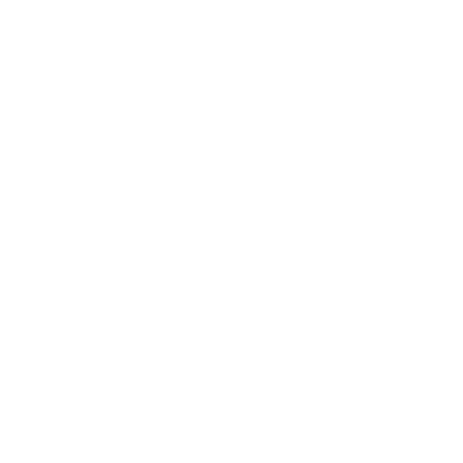 Bauhaus Wolf Face Logo #ffffff