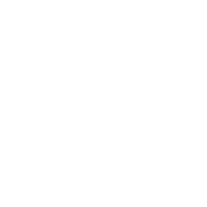 Bauhaus Wolf Face Logo #ffffff