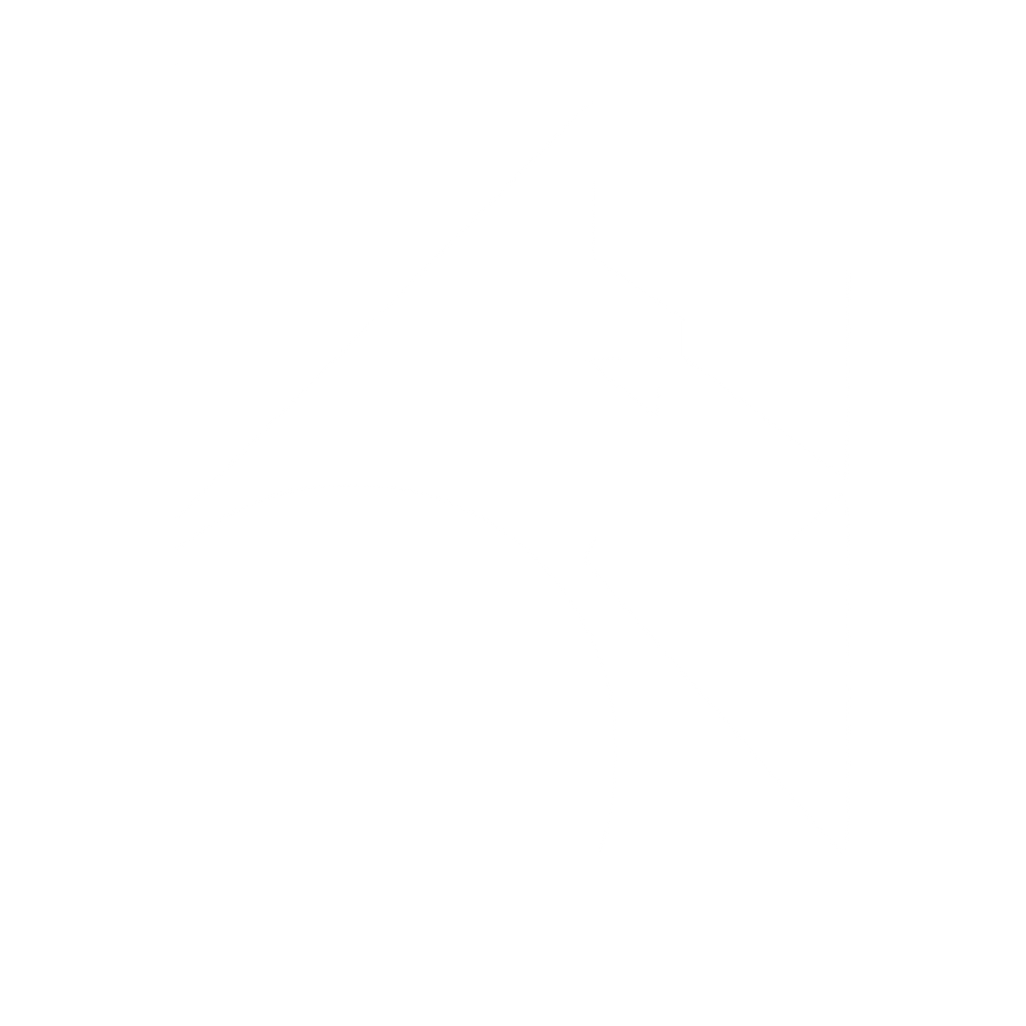 Bauhaus Wolf Head Logo #ffffff