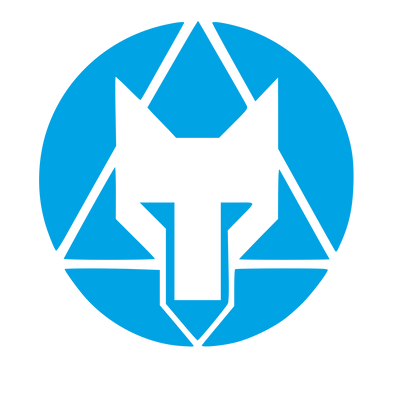 Bauhaus Wolf Circle Logo #00a3e4